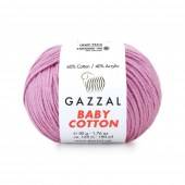 Пряжа Gazzal BABY COTTON (Цвет: 3422 розовый)