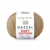 Пряжа Gazzal BABY COTTON (Цвет: 3424 бежевый)