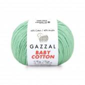 Пряжа Gazzal BABY COTTON (Цвет: 3425 мята)