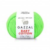 Пряжа Gazzal BABY COTTON (Цвет: 3427 салатовый)