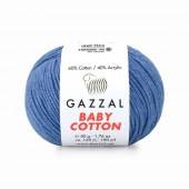 Пряжа Gazzal BABY COTTON (Цвет: 3431 джинсовый)