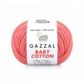 Пряжа Gazzal BABY COTTON (Цвет: 3435 коралл)