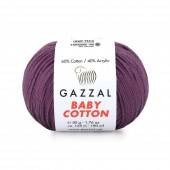 Пряжа Gazzal BABY COTTON (Цвет: 3441 слива)