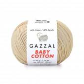 Пряжа Gazzal BABY COTTON (Цвет: 3445 теплый беж)