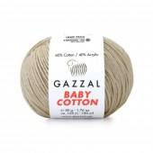 Пряжа Gazzal BABY COTTON (Цвет: 3446 холодный беж)