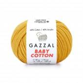 Пряжа Gazzal BABY COTTON (Цвет: 3447 горчица)