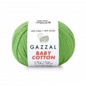 Пряжа Gazzal BABY COTTON (Цвет: 3448 зеленый)