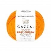 Пряжа Gazzal BABY COTTON XL (Цвет: 3416 желто-оранжевый)