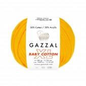 Пряжа Gazzal BABY COTTON XL (Цвет: 3417 желтый)