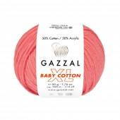 Пряжа Gazzal BABY COTTON XL (Цвет: 3435 коралл)