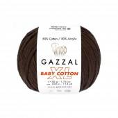 Пряжа Gazzal BABY COTTON XL (Цвет: 3436 коричневый)