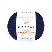 Пряжа Gazzal BABY COTTON XL (Цвет: 3438 темно-синий)