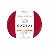 Пряжа Gazzal BABY COTTON XL (Цвет: 3439 красный)