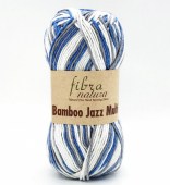 Пряжа Fibra Natura BAMBOO JAZZ MULTI (Цвет: 310 бело-серо-синий)