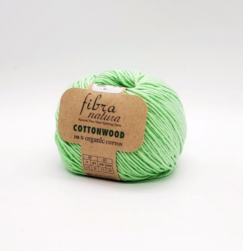 Пряжа Fibra Natura COTTONWOOD (Цвет: 41142 яркий салат)