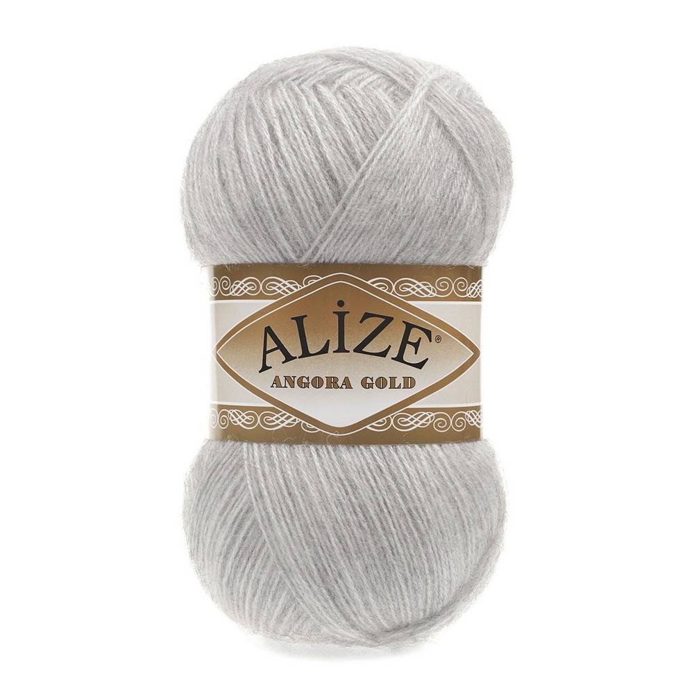 Пряжа Alize ANGORA GOLD (Цвет: 208 св.серый меланж)