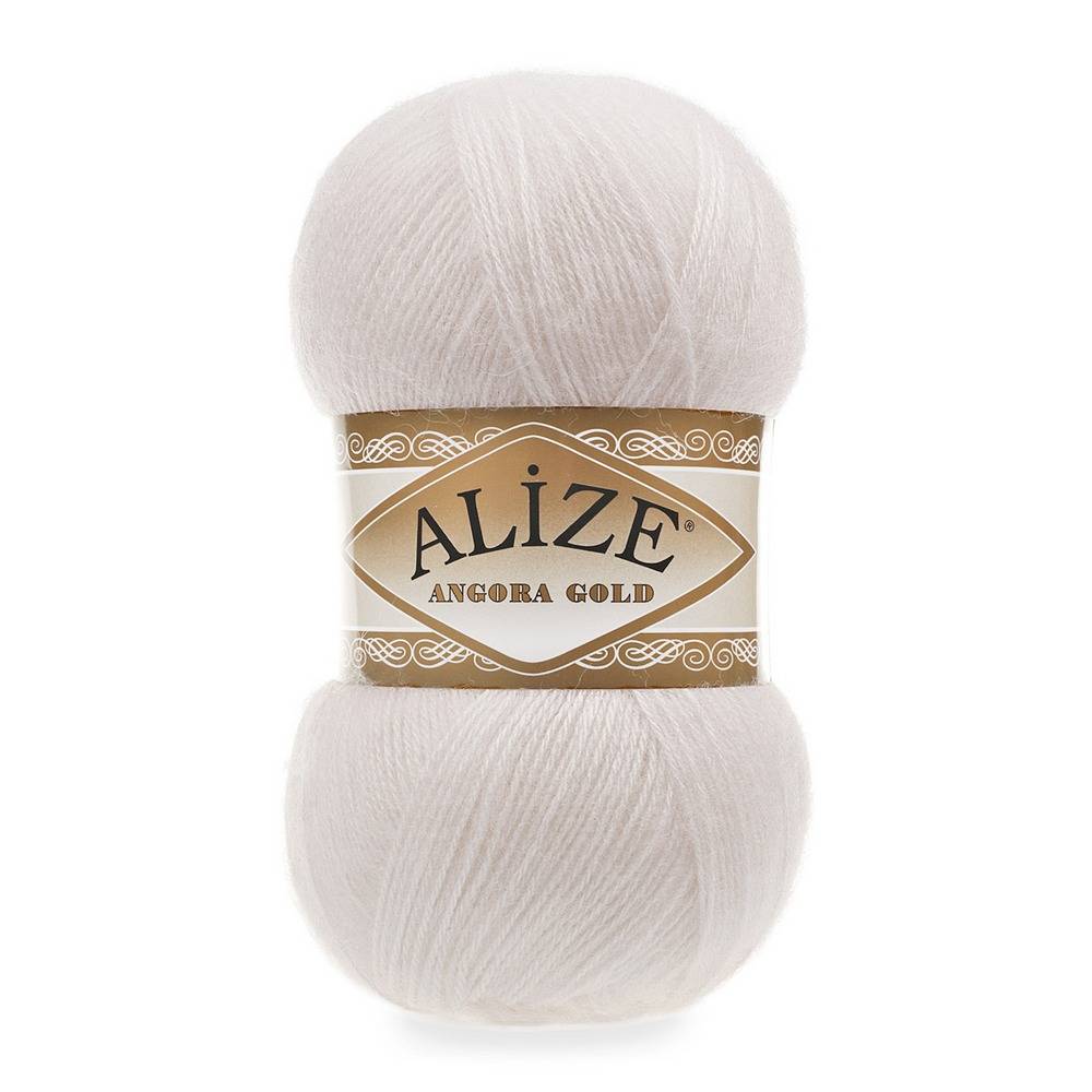 Пряжа Alize ANGORA GOLD (Цвет: 599 слоновая кость)