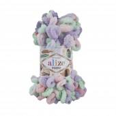 Пряжа Alize PUFFY COLOR (Цвет: 5938 розово-сиренево-мятный)