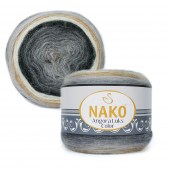 Пряжа Nako ANGORA LUKS COLOR (Цвет: 81914 серо-бежево-молочный)