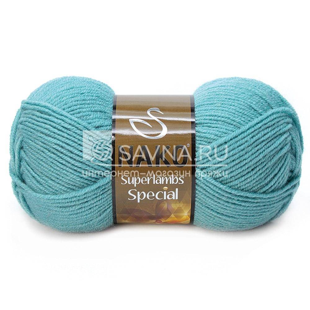 Пряжа Nako SUPERLAMBS SPECIAL (Цвет: 313 св.бирюзовый)