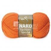 Пряжа Nako SUPERLAMBS SPECIAL (Цвет: 4888 оранжевый)