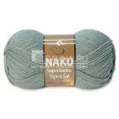 Пряжа Nako SUPERLAMBS SPECIAL (Цвет: 1631 серо-зеленый)