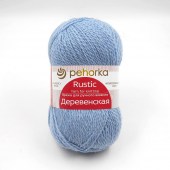 Пряжа Пехорка ДЕРЕВЕНСКАЯ (Цвет: 177 голубое небо)
