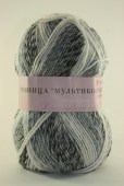Пряжа Пехорка РОВНИЦА МУЛЬТИКОЛОРОВАЯ (Цвет: 101 св.серый меланж)
