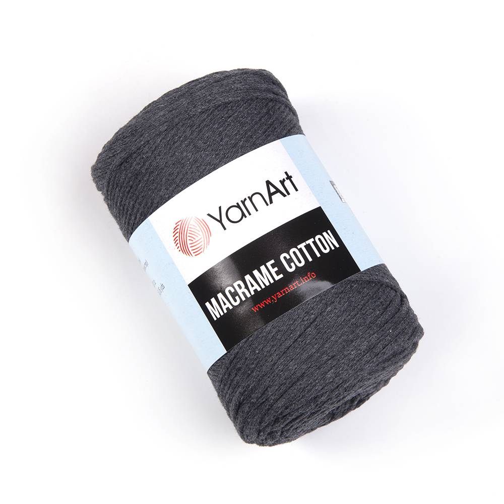 Пряжа Yarn Art MACRAME COTTON (Цвет: 758 антрацит)