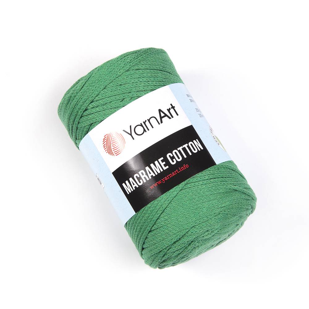 Пряжа Yarn Art MACRAME COTTON (Цвет: 759 яркая зелень)