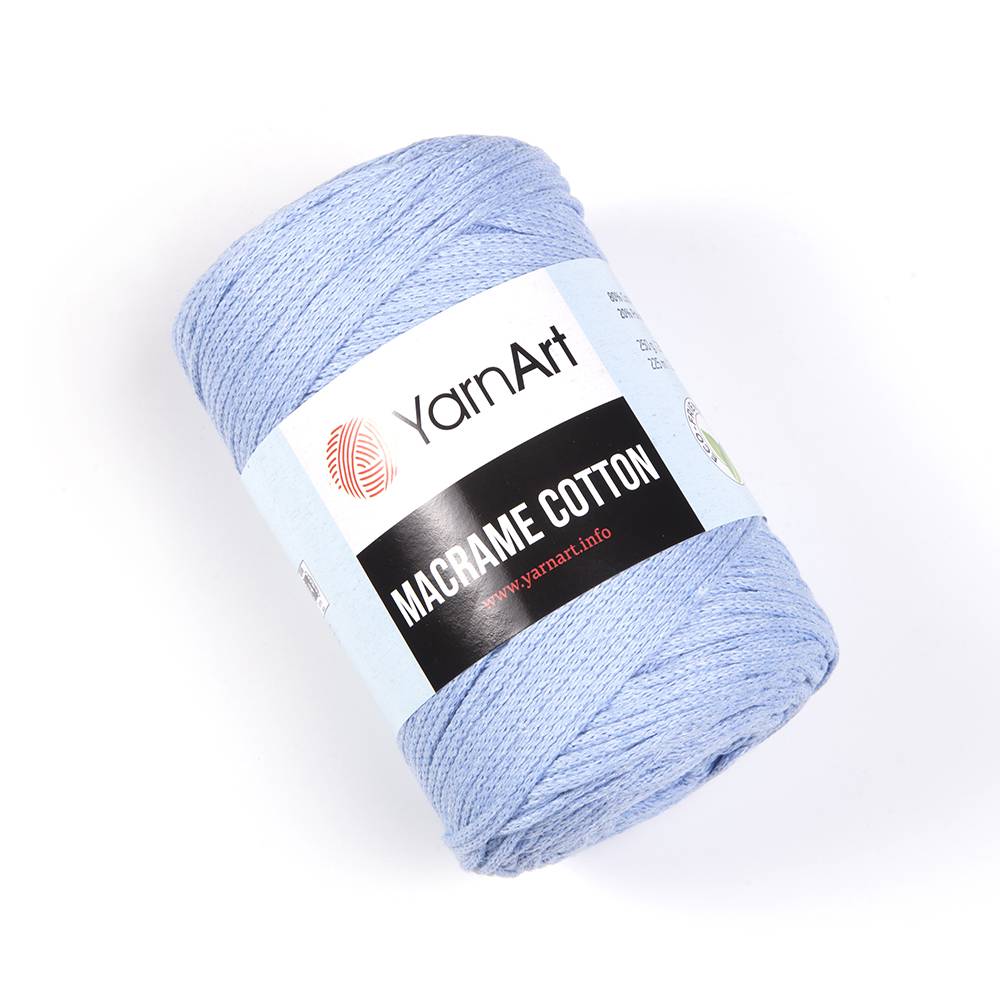 Пряжа Yarn Art MACRAME COTTON (Цвет: 760 св.голубой)