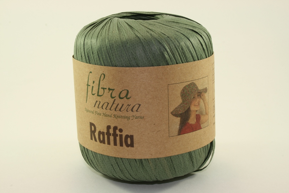 Пряжа Fibra natura RAFFIA (Цвет: 116-05 оливковый)