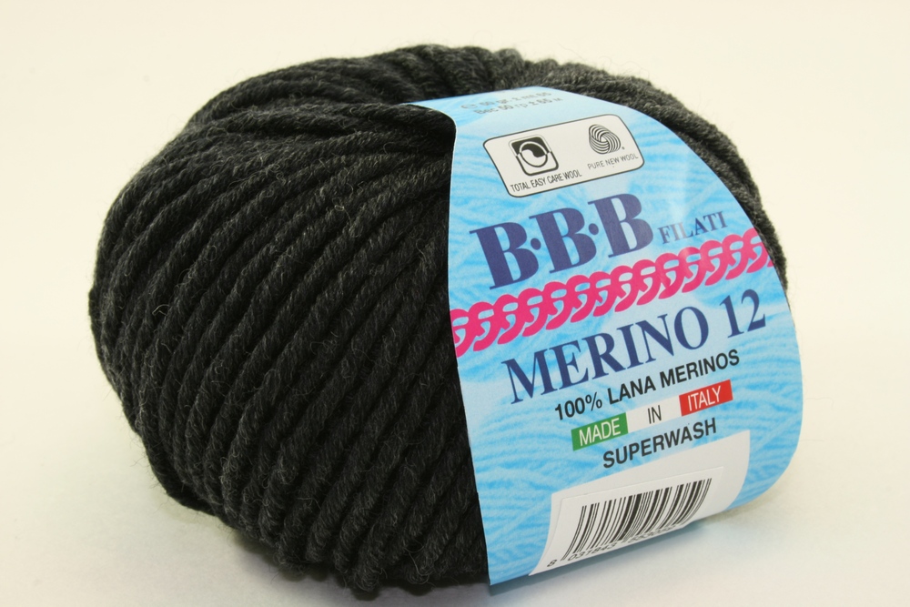 Пряжа BBB MERINO 12 (Цвет: 305 графит)