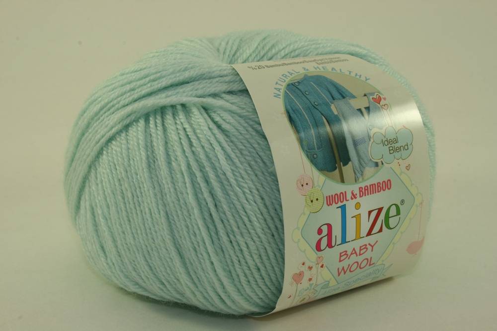 Пряжа Alize BABY WOOL (Цвет: 522 мята)