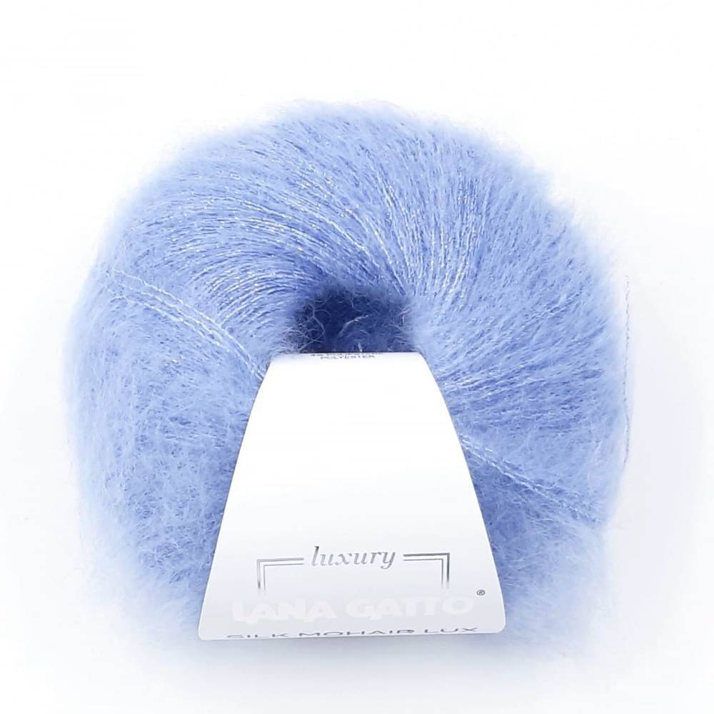 Пряжа Lana Gatto SILK MOHAIR LUX (Цвет: 8480 незабудка)