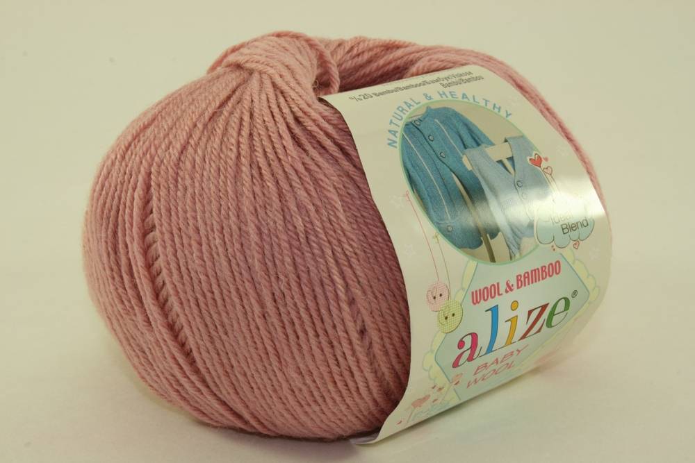 Пряжа Alize BABY WOOL (Цвет: 144 роза)