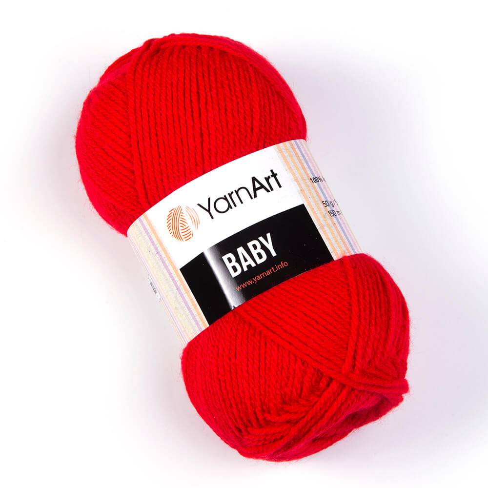 Пряжа Yarn Art BABY (Цвет: 156 ярко-красный)