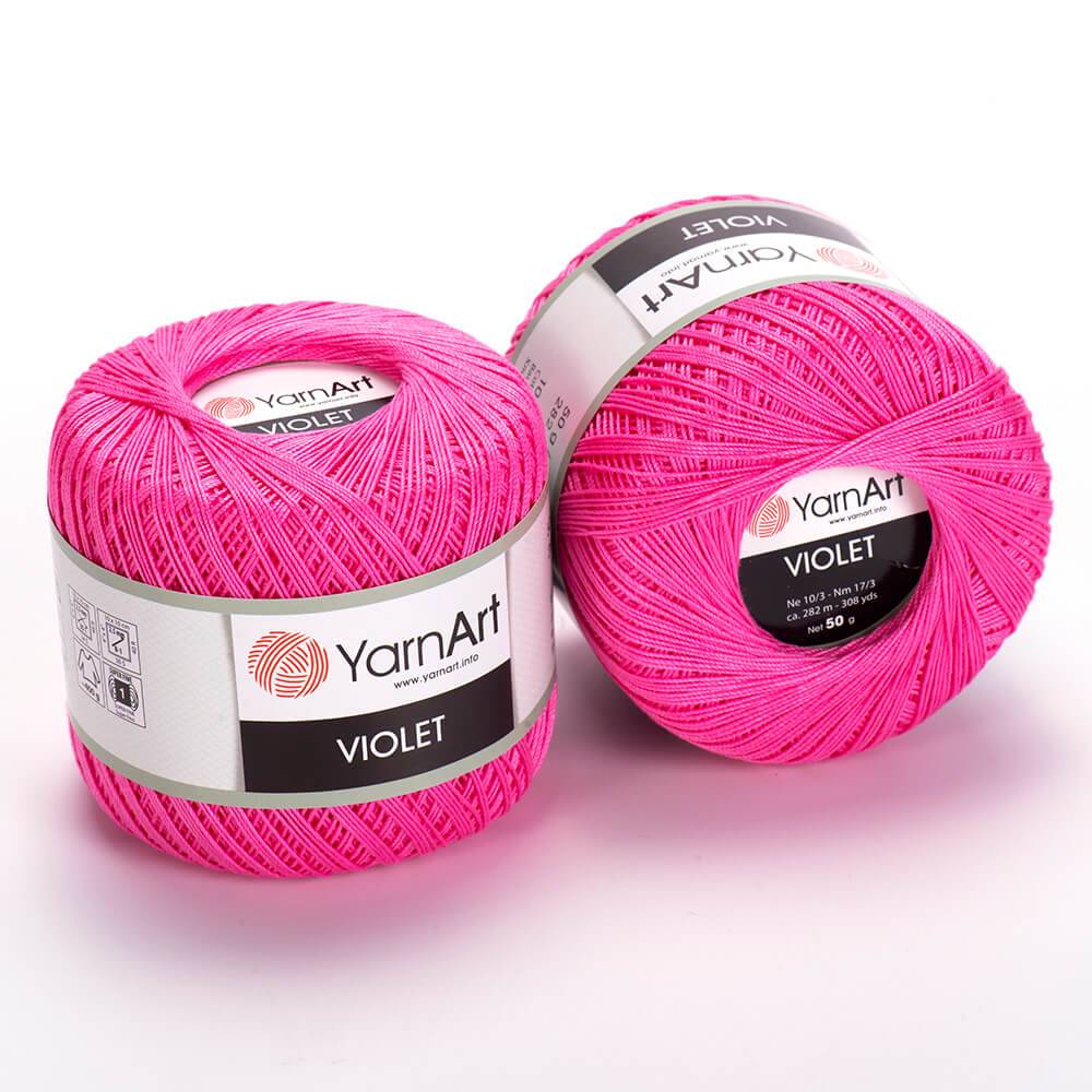 Пряжа Yarn Art VIOLET (Цвет: 5001 ярко-розовый)