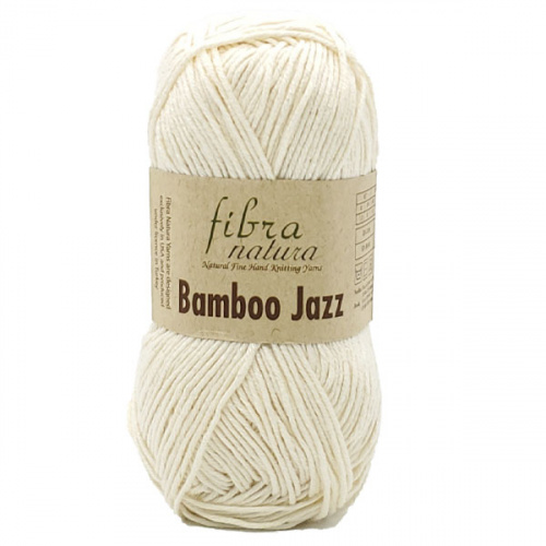 Пряжа Fibra Natura BAMBOO JAZZ (Цвет: 202 молочный)