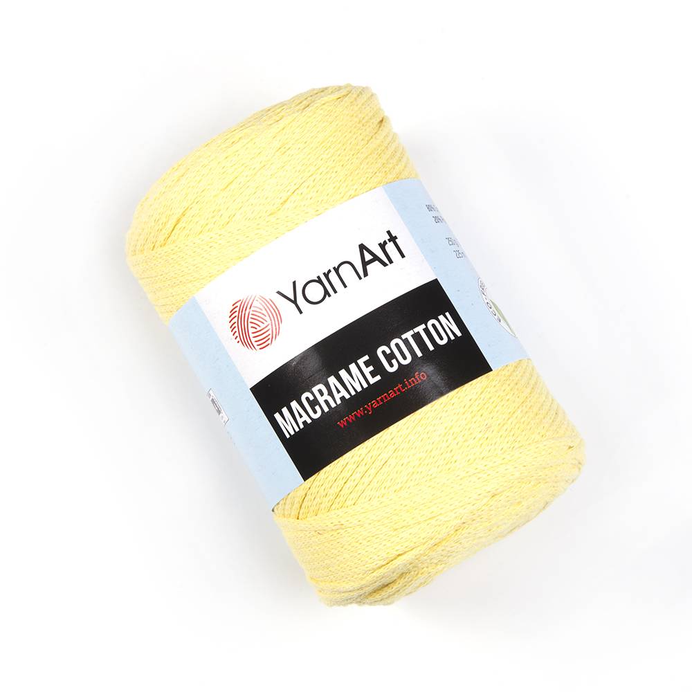 Пряжа Yarn Art MACRAME COTTON (Цвет: 754 св.желтый)