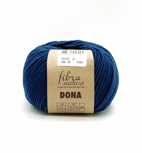 Пряжа Fibra natura DONA (Цвет: 106-22 т.бирюза)