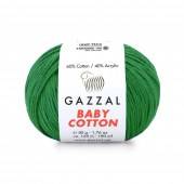 Пряжа Gazzal BABY COTTON (Цвет: 3456 изумруд)