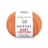 Пряжа Gazzal BABY COTTON (Цвет: 3465 темный персик)