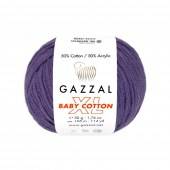 Пряжа Gazzal BABY COTTON XL (Цвет: 3440 темная сирень)