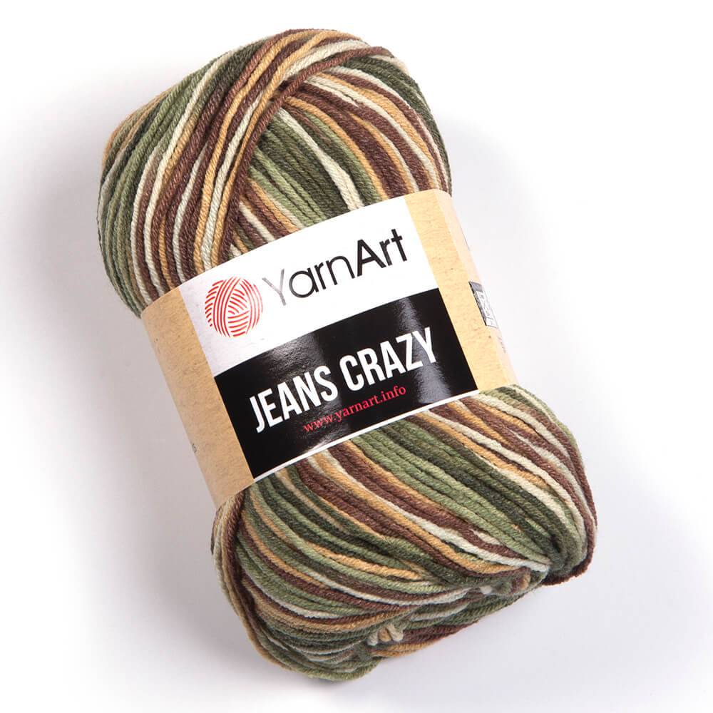 Пряжа Yarn Art JEANS CRAZY (Цвет: 7203 камуфляж)