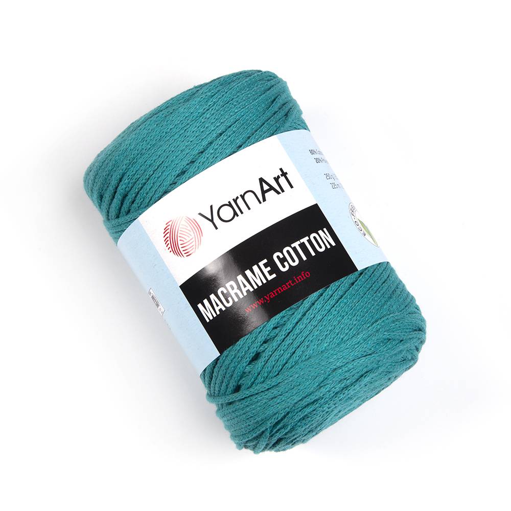 Пряжа Yarn Art MACRAME COTTON (Цвет: 783 св.изумруд)