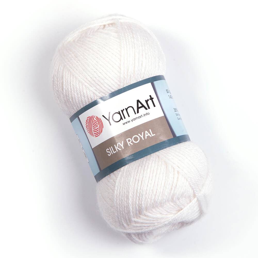 Пряжа Yarn Art SILKY ROYAL (Цвет: 447 белый)