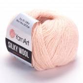 Пряжа Yarn Art SILKY WOOL (Цвет: 341 нежный персик)