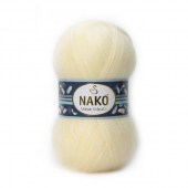 Пряжа Nako MOHAIR DELICATE (Цвет: 6103 сливочный)