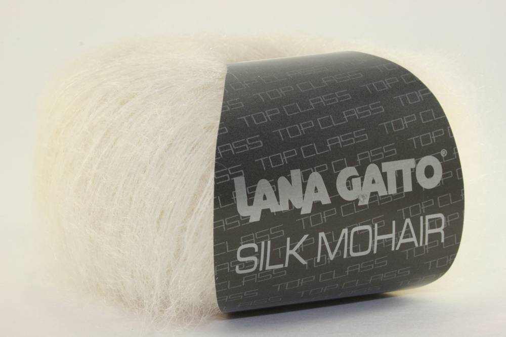 Пряжа Lana Gatto SILK MOHAIR  (Цвет: 6028 молочный)